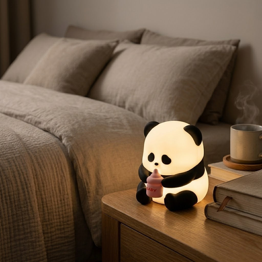 Veilleuse panda assis mignon