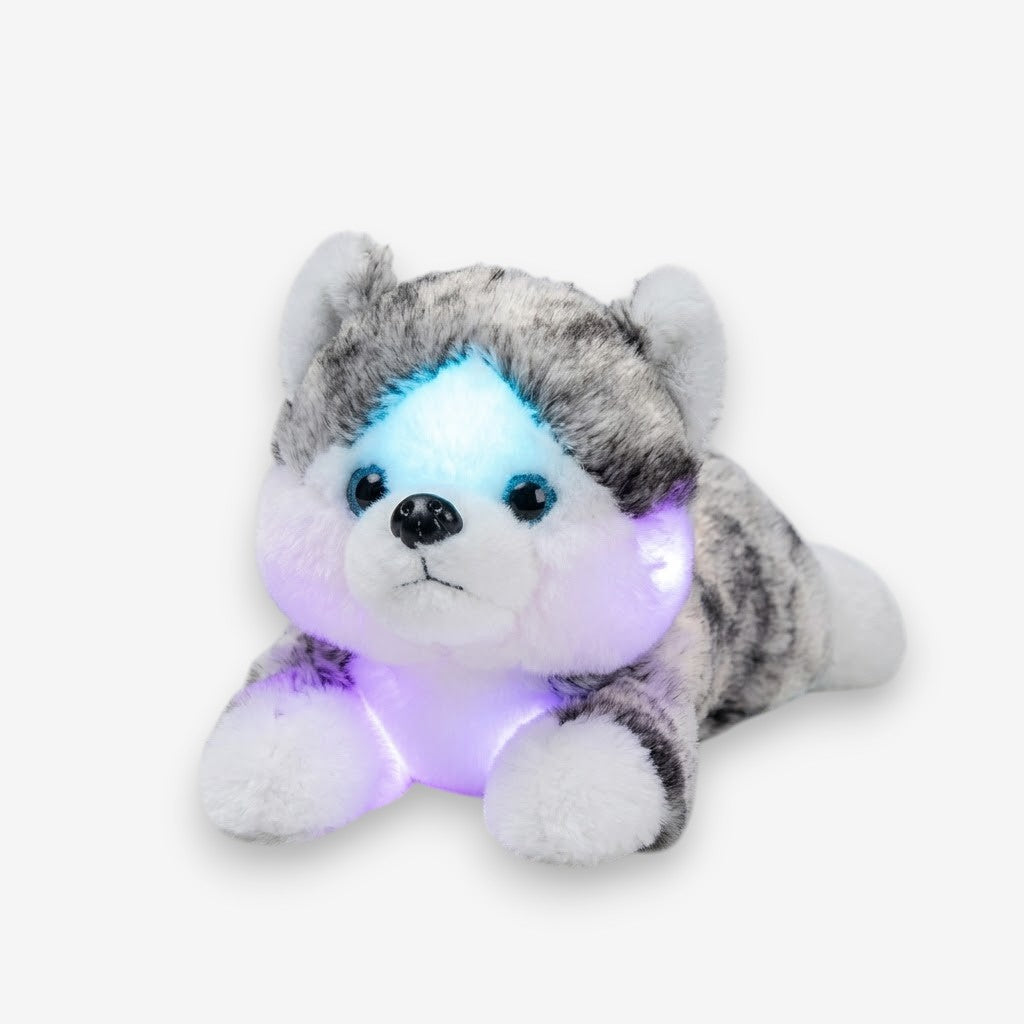 Veilleuse peluche husky