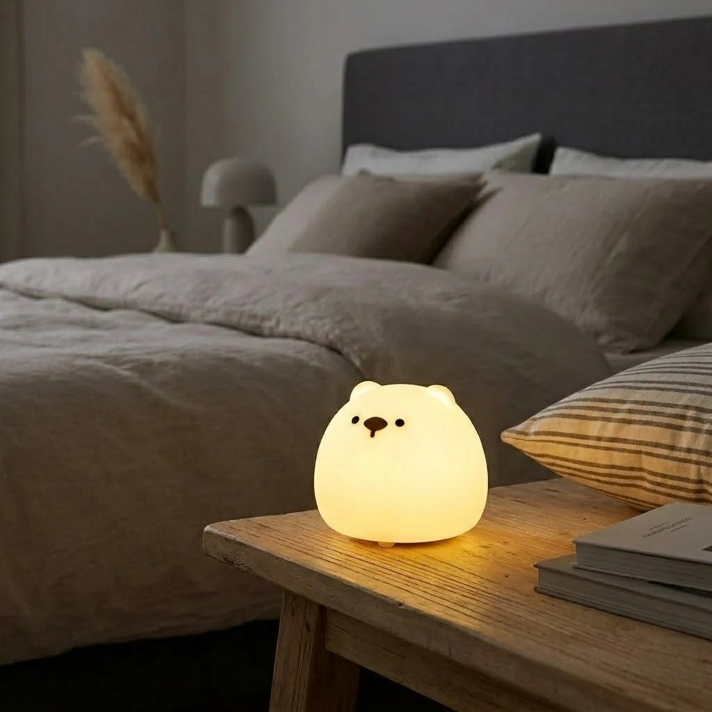 Veilleuse ours rond lumineux