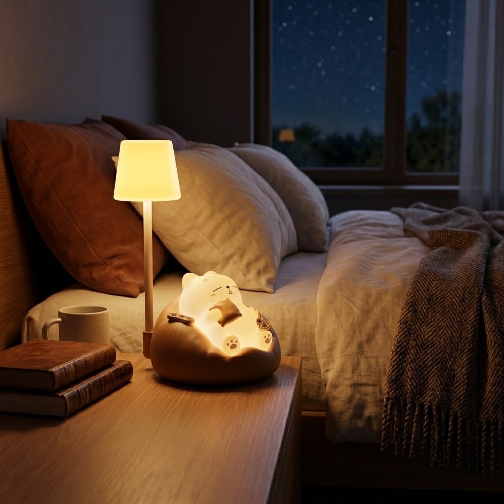 Veilleuse Chat Rêveur