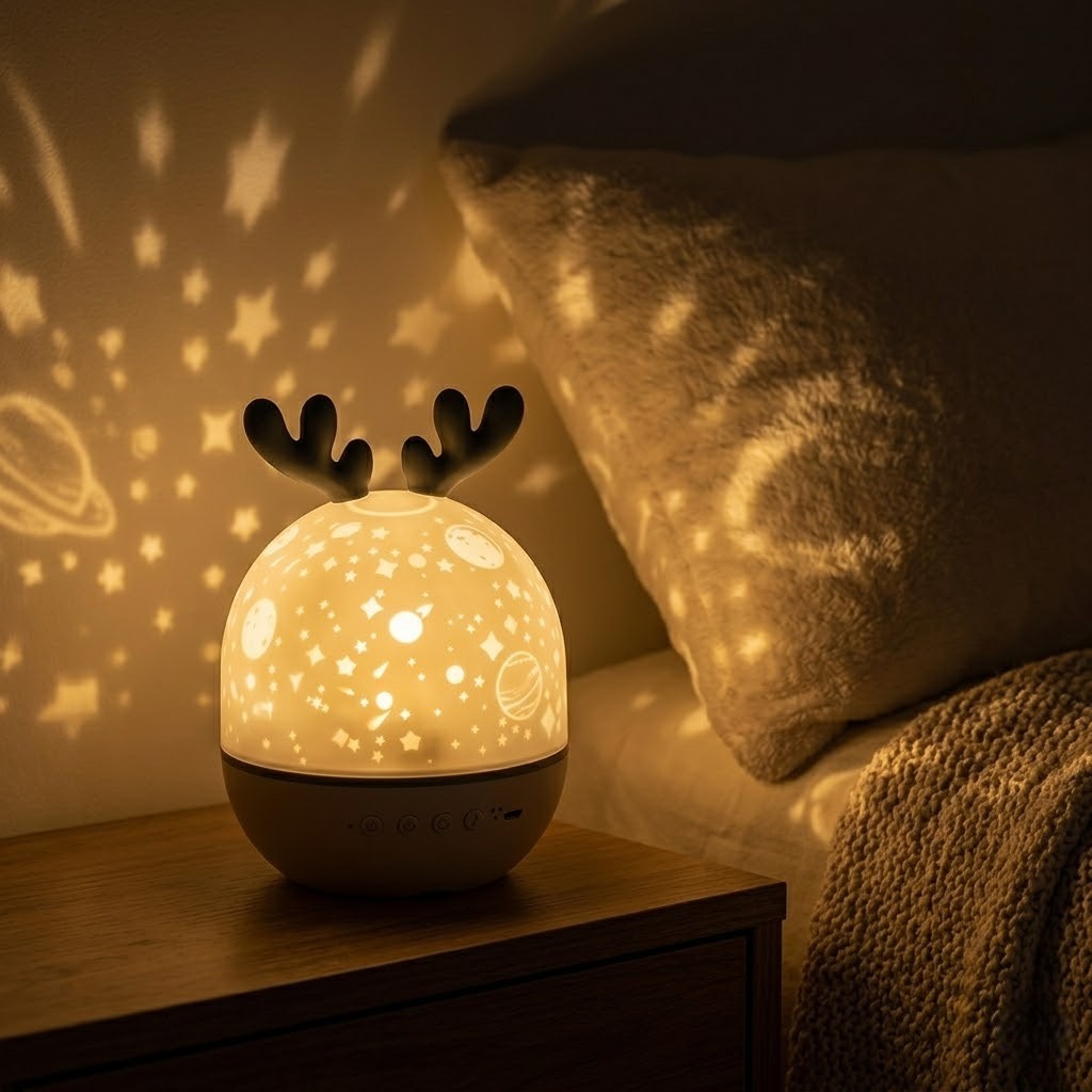 Veilleuse projection renne magique