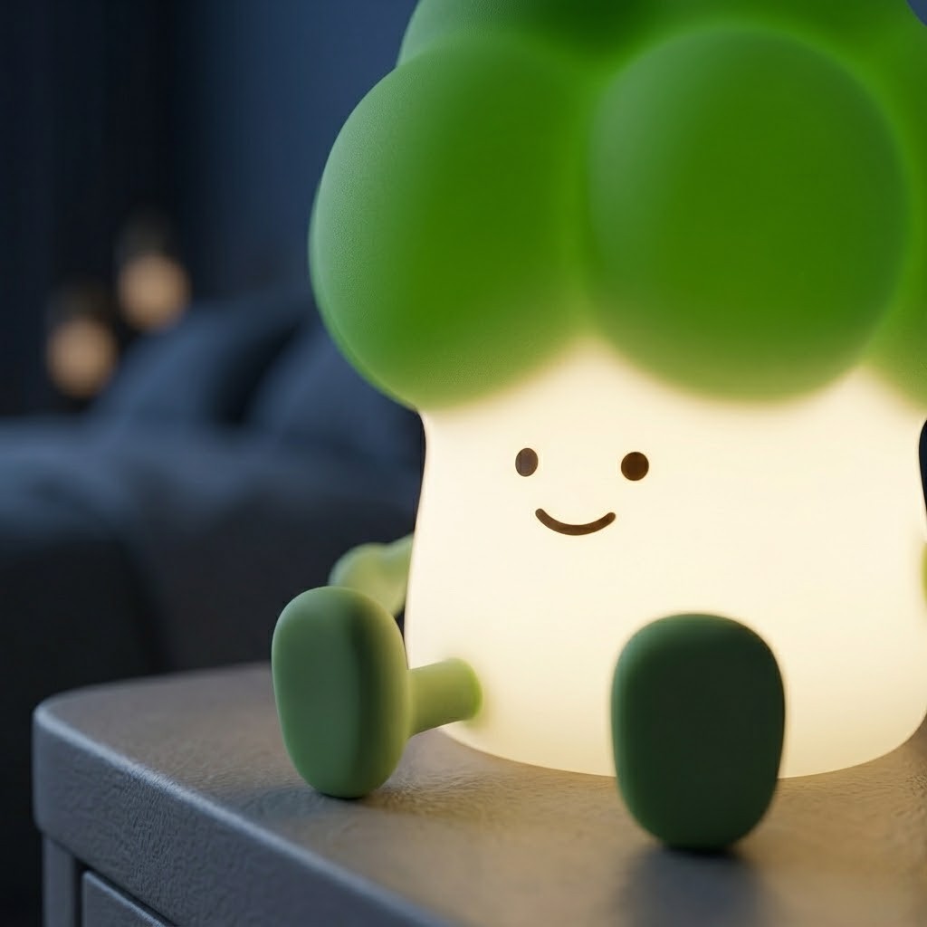 Veilleuse brocoli vert