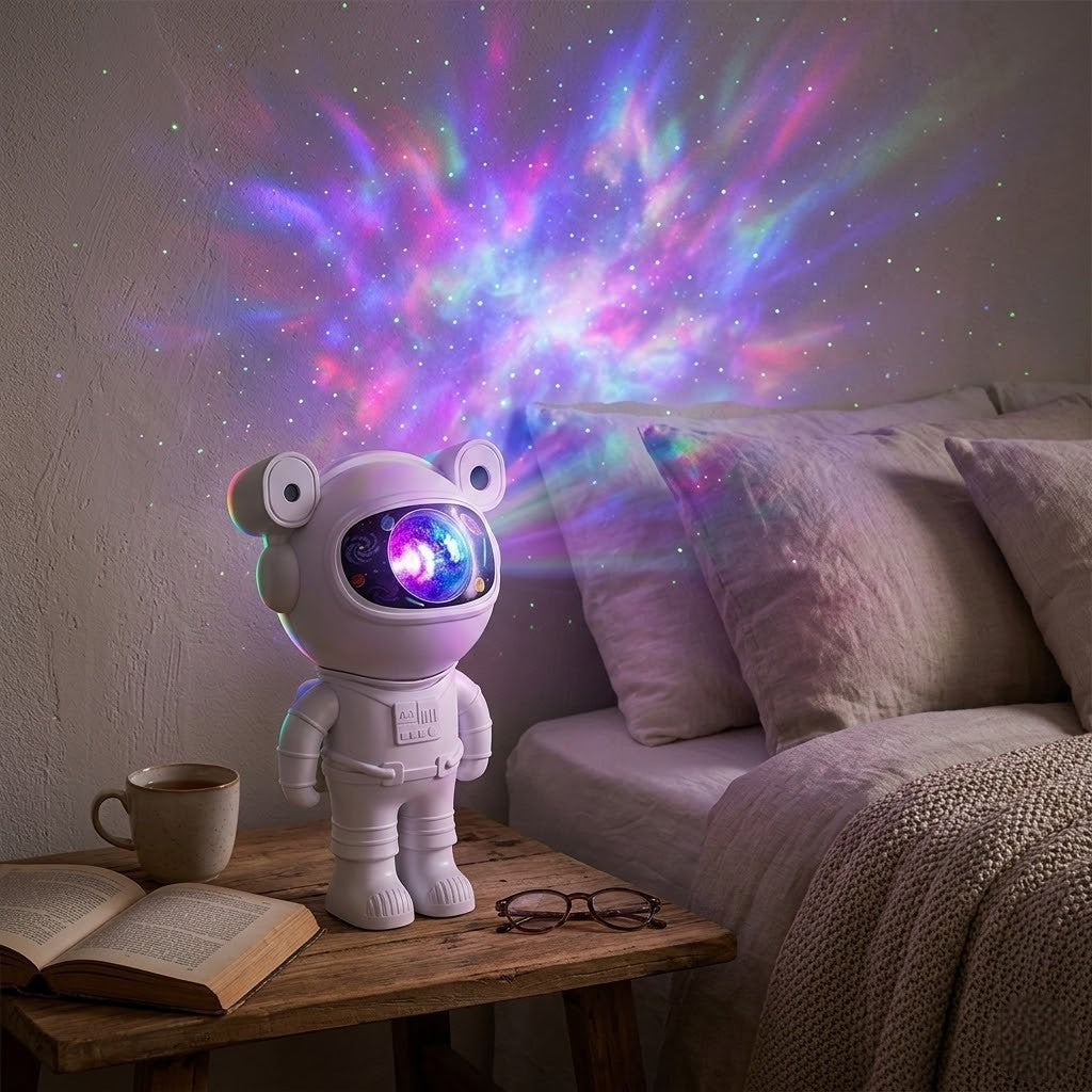 Veilleuse astronaute projecteur étoilé