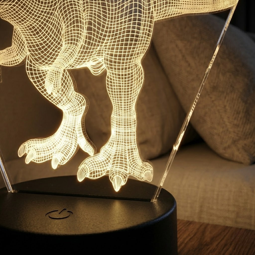 Veilleuse Tyrannosaurus design 3D