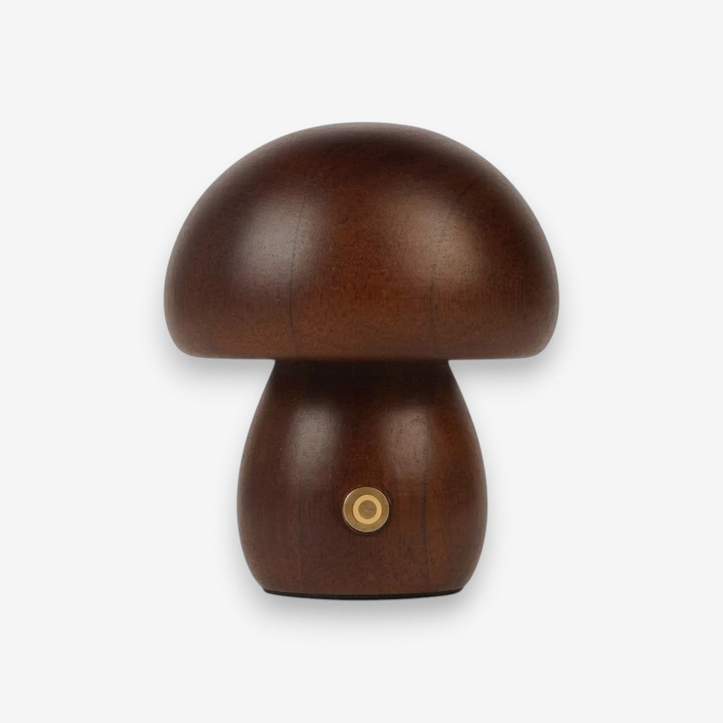 Veilleuse champignon en bois