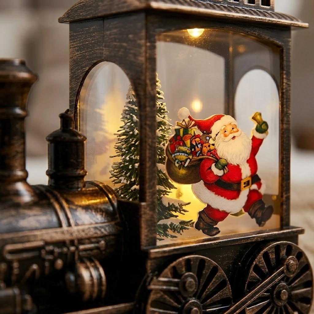 Veilleuse Noël train lumineux