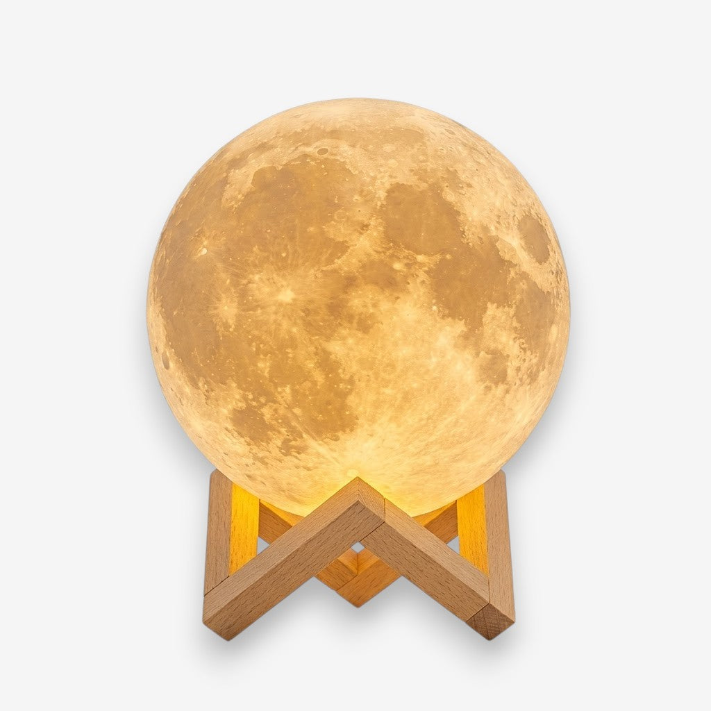 Veilleuse lune magique bois