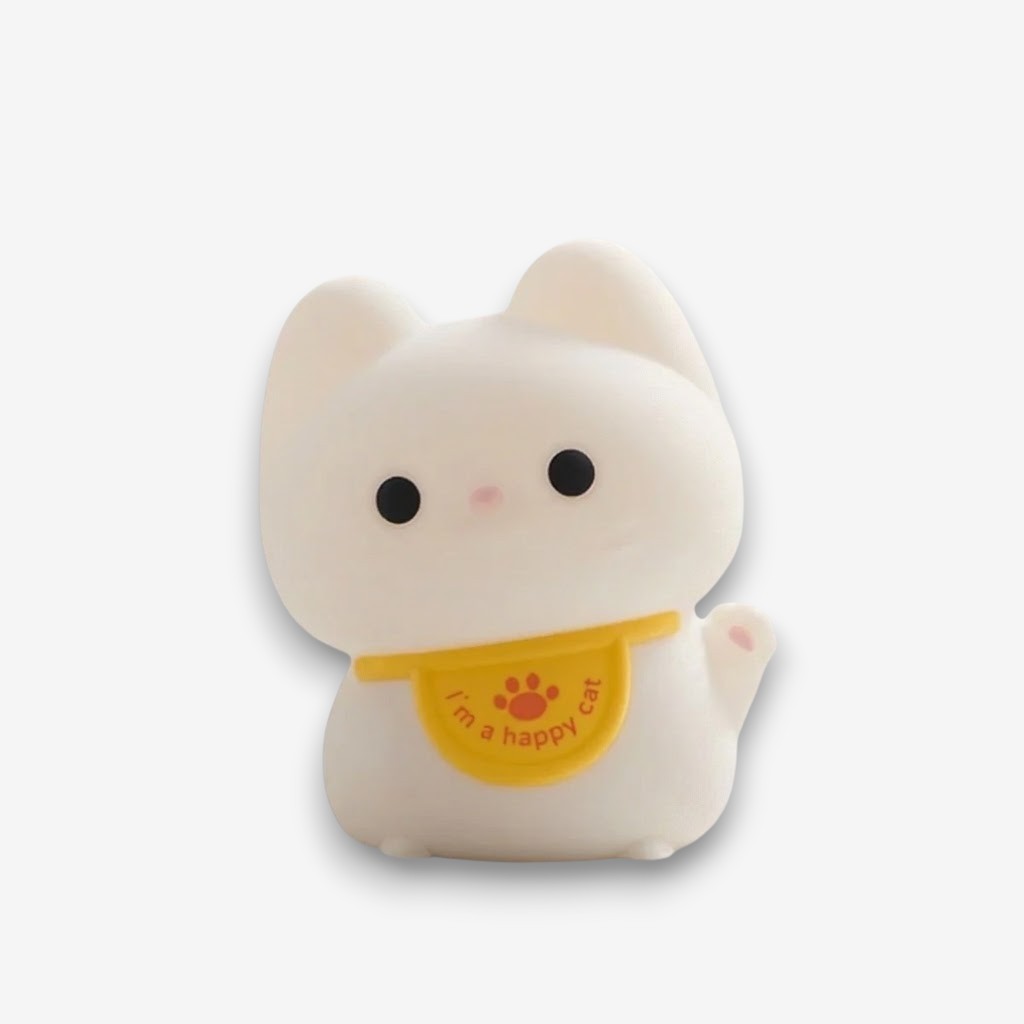 Veilleuse chaton avec un collier