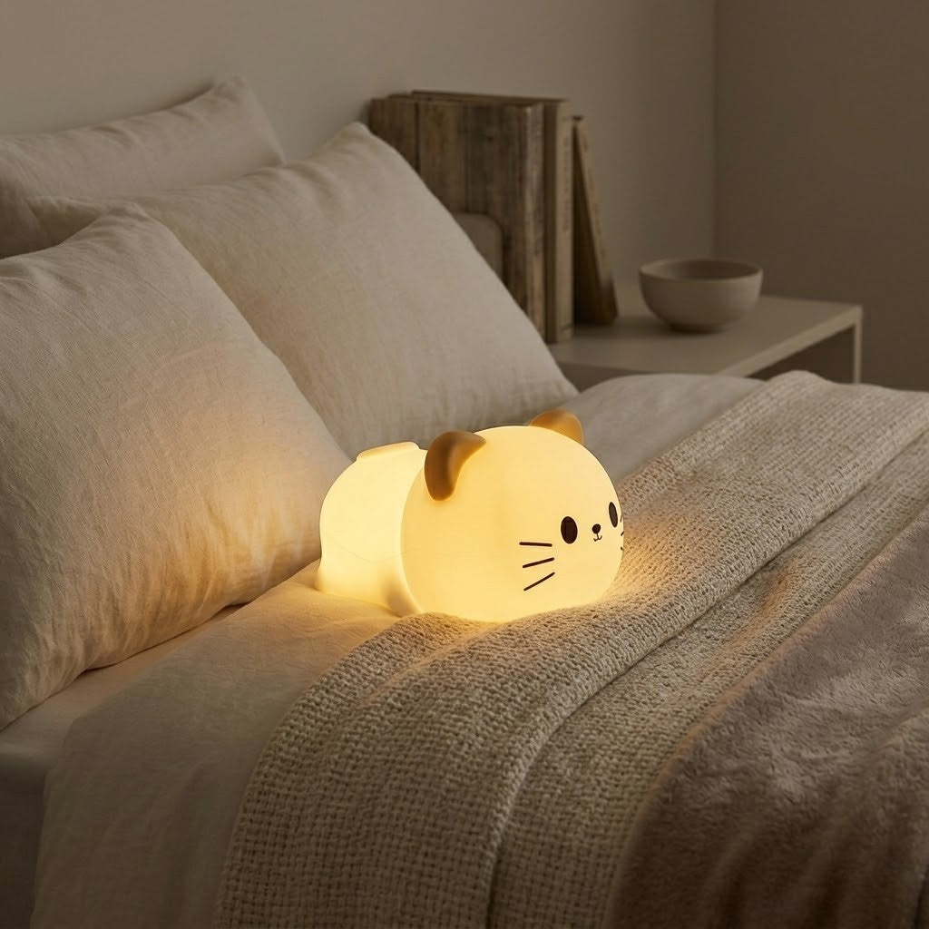 Veilleuse chat petit câlin