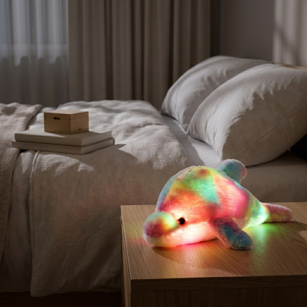 Veilleuse dauphin peluche