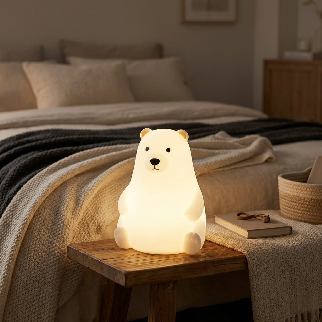 Veilleuse ours polaire assis