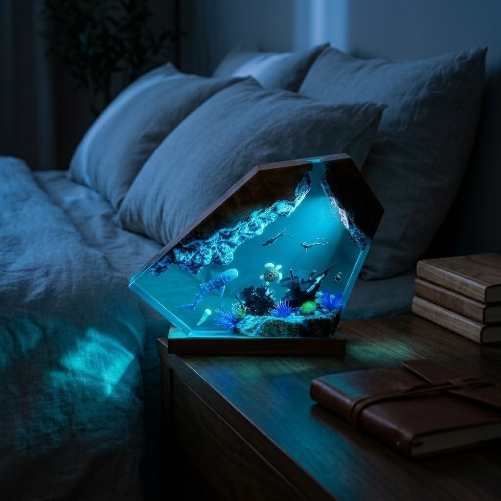 Veilleuse baleine rêve aquatique