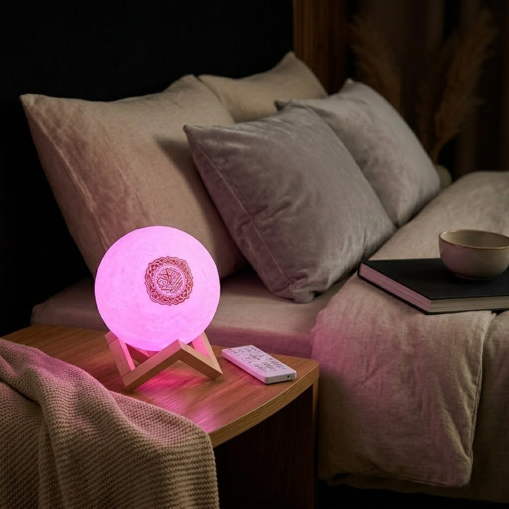 Veilleuse coranique support en bois