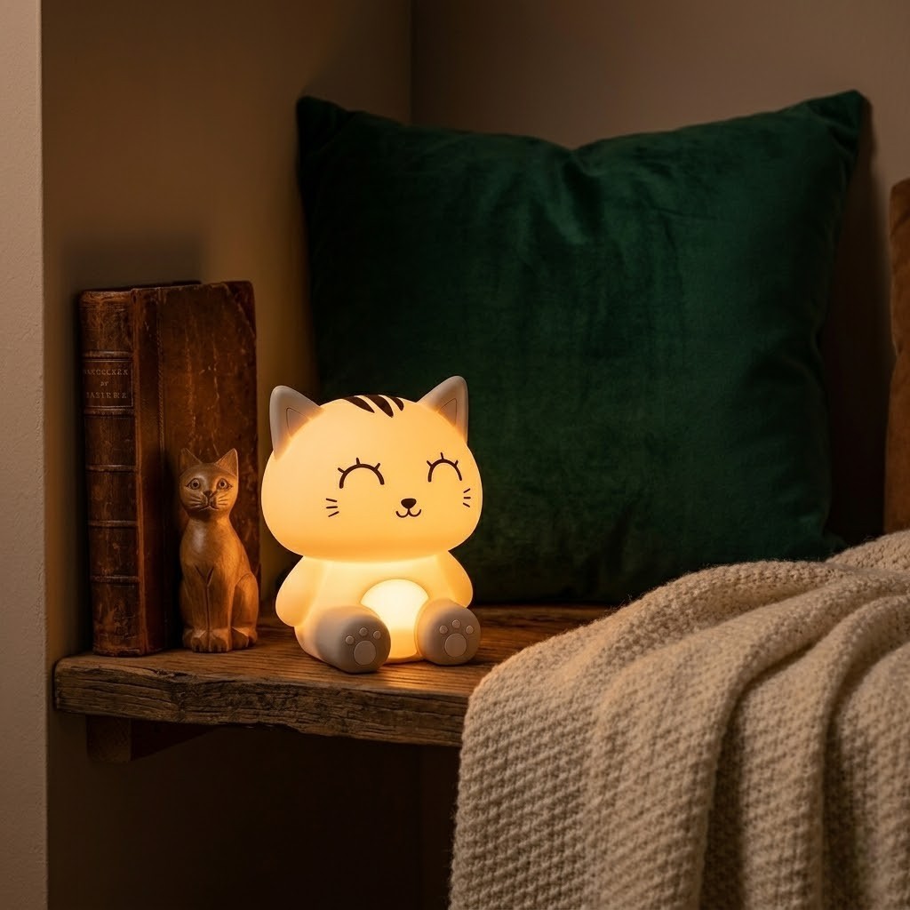 Veilleuse chat cozy