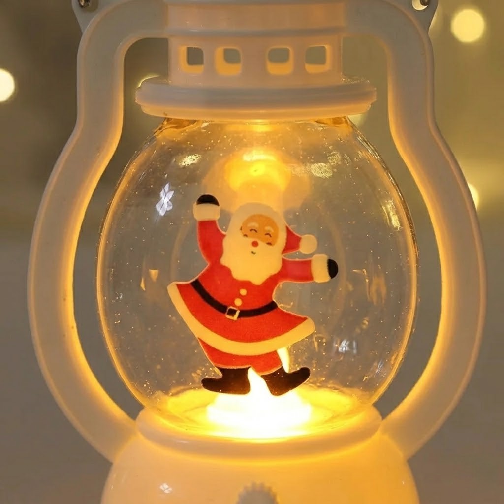 Veilleuse Noël lanterne Père Noël