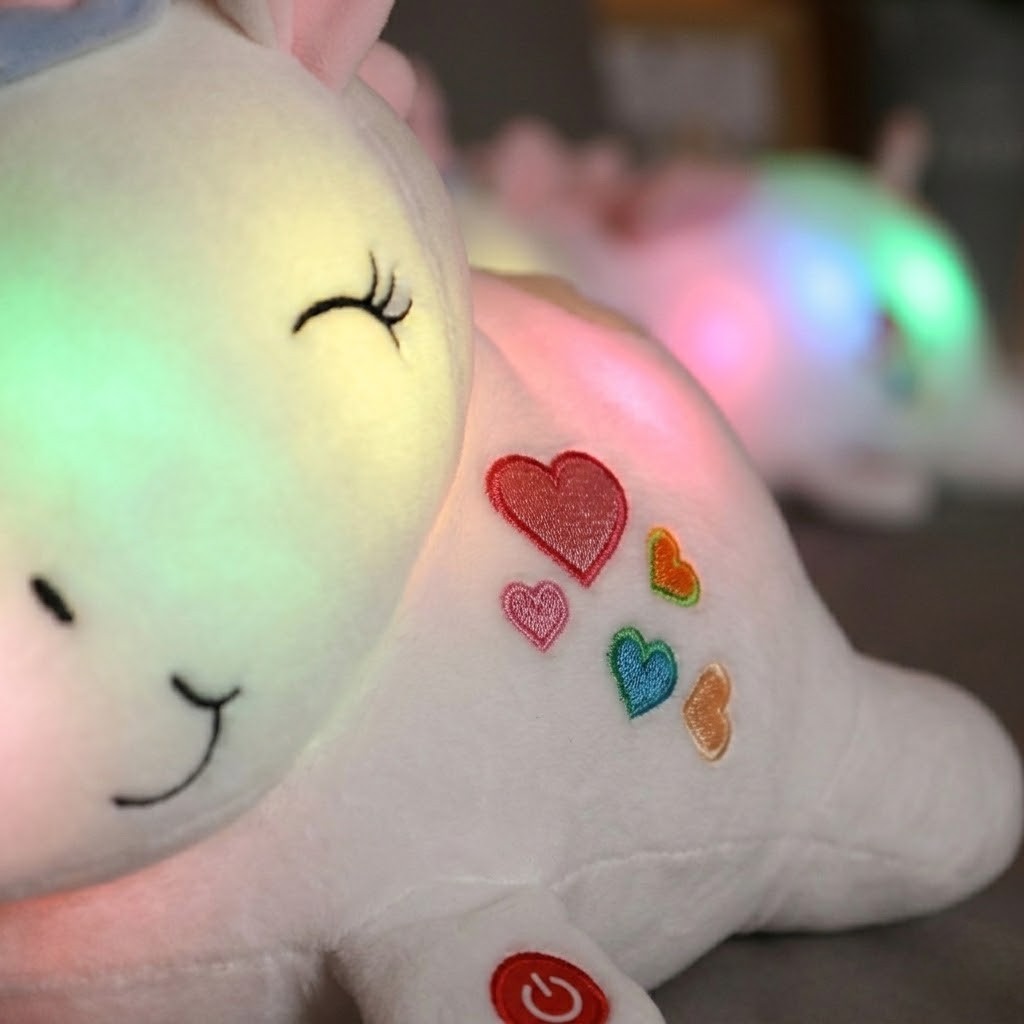 Veilleuse peluche licorne rêve