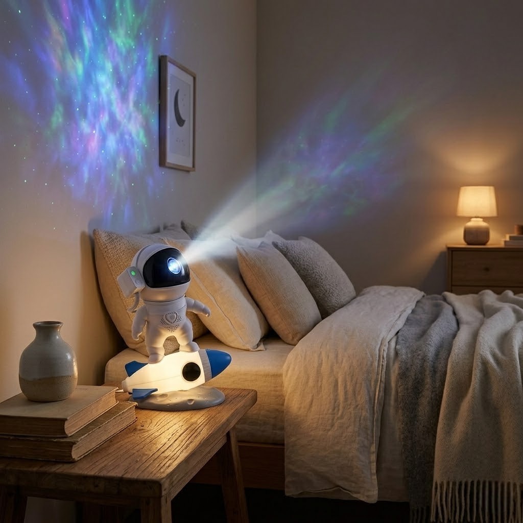 Veilleuse astronaute rocket