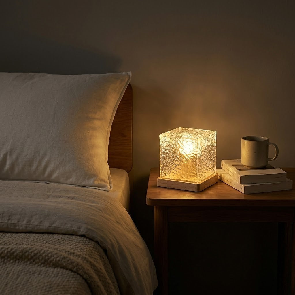 Veilleuse design cube lumineux