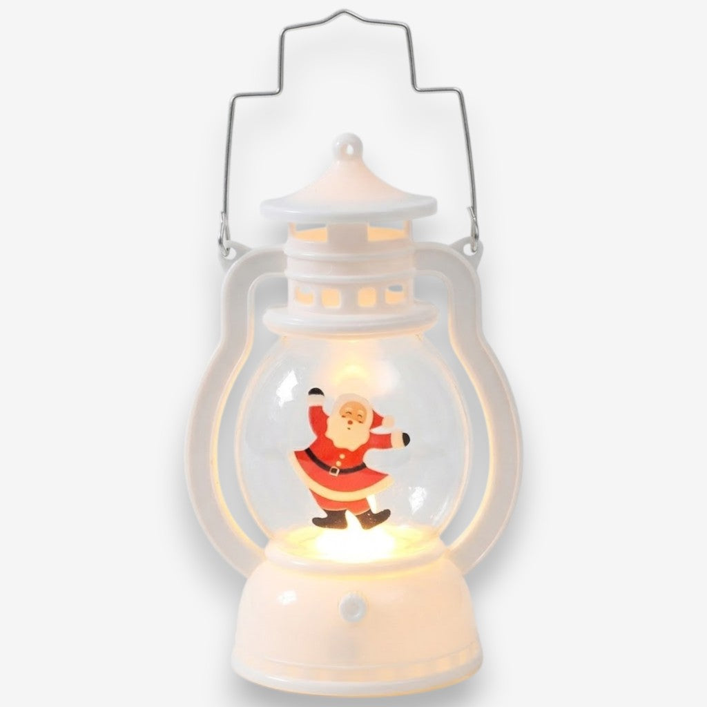 Veilleuse Noël lanterne Père Noël
