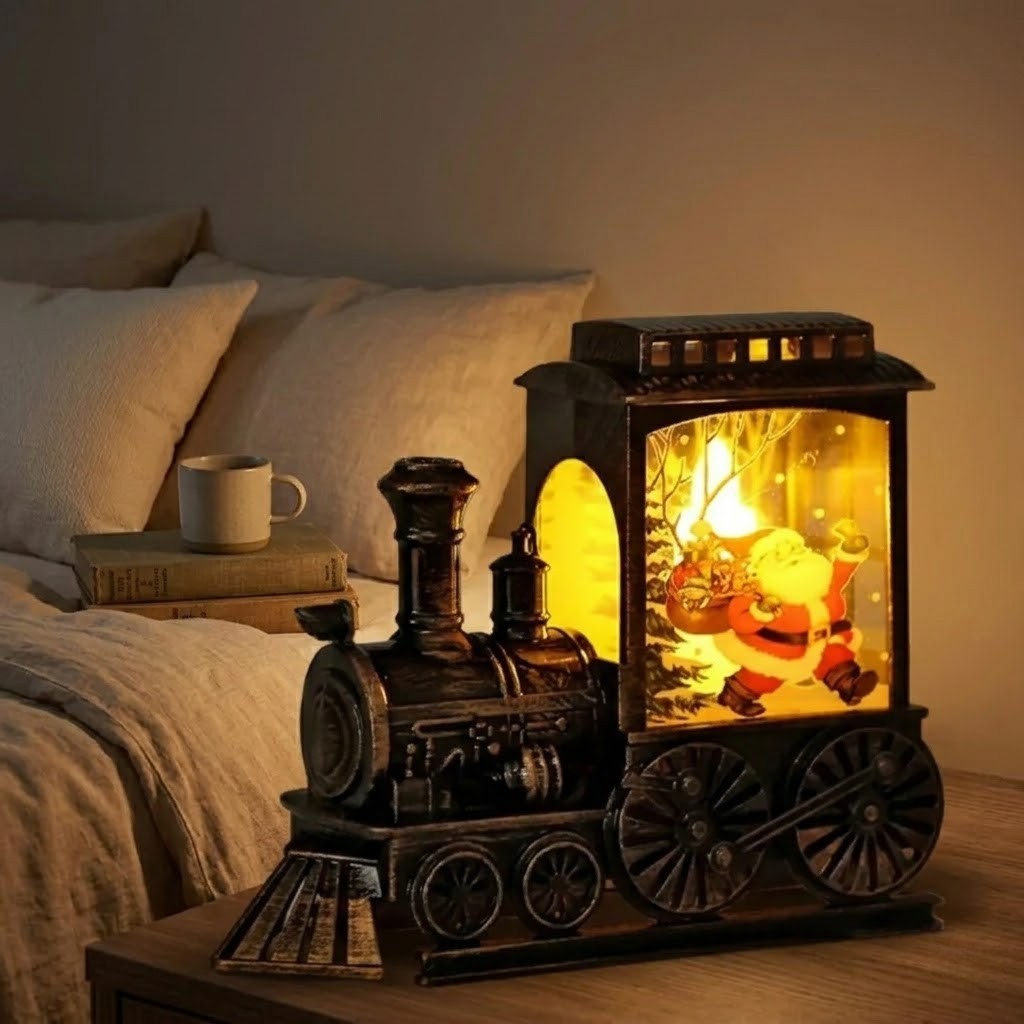 Veilleuse Noël train lumineux