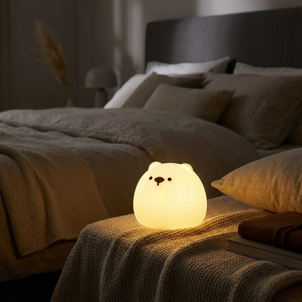 Veilleuse ours rond lumineux