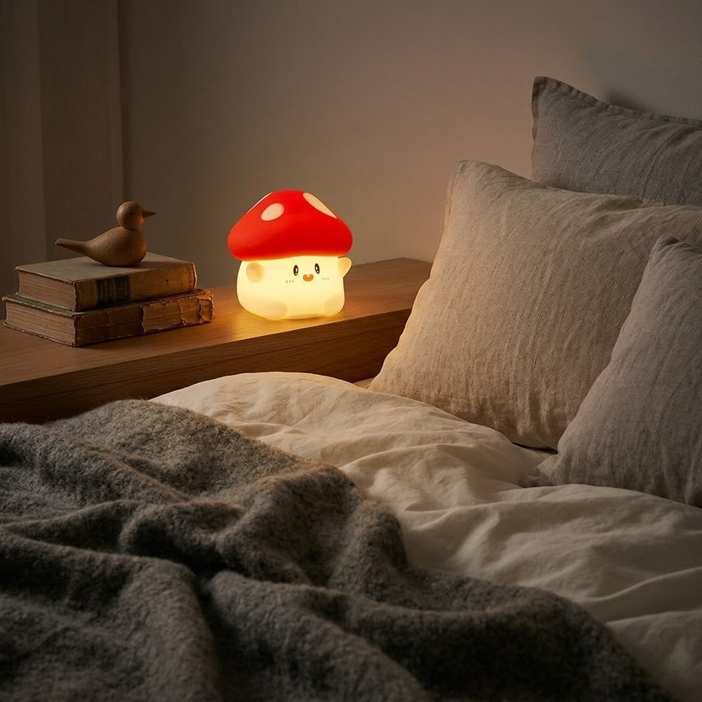 Veilleuse champignon joyeux