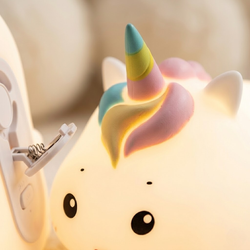 Veilleuse licorne blanche