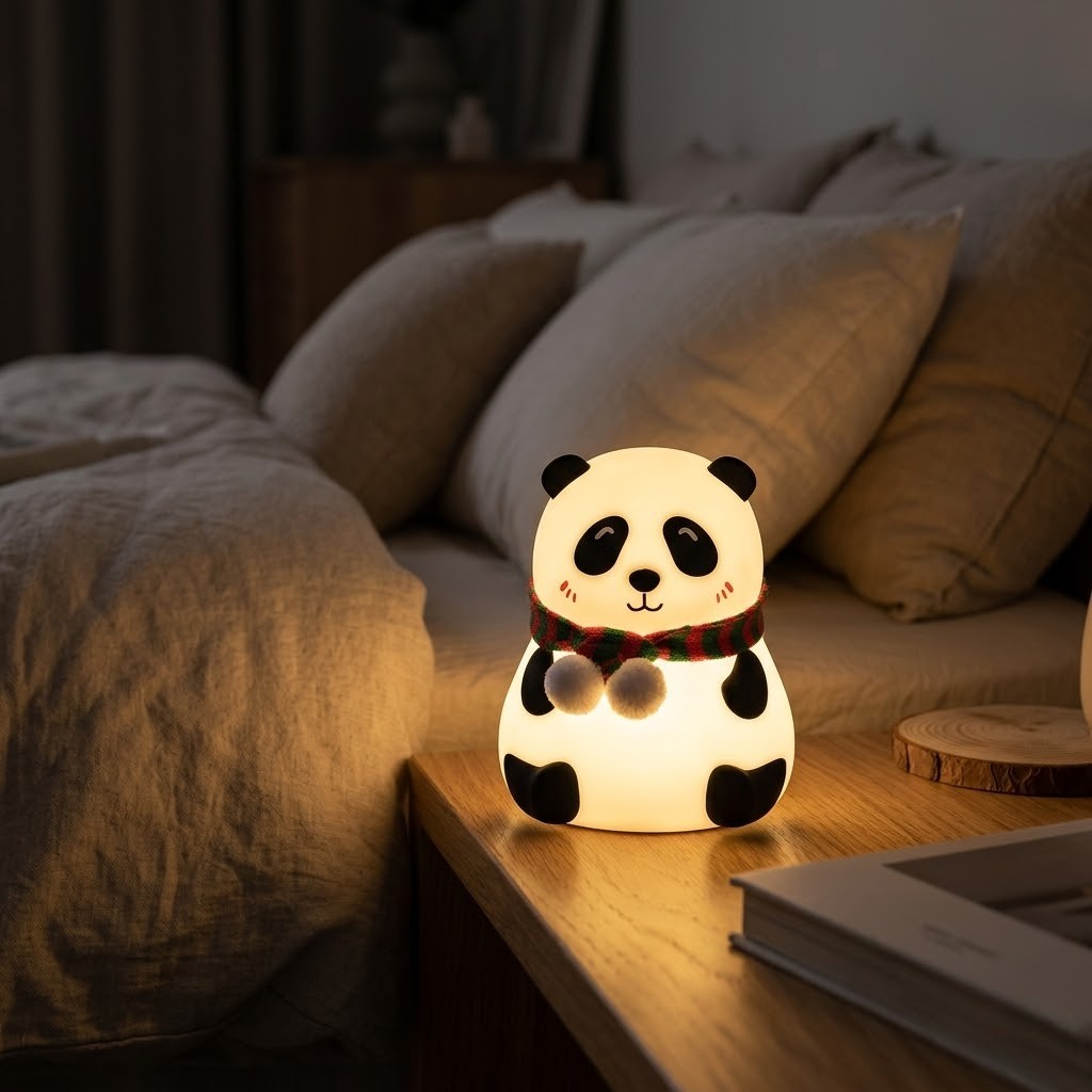 Veilleuse panda noël