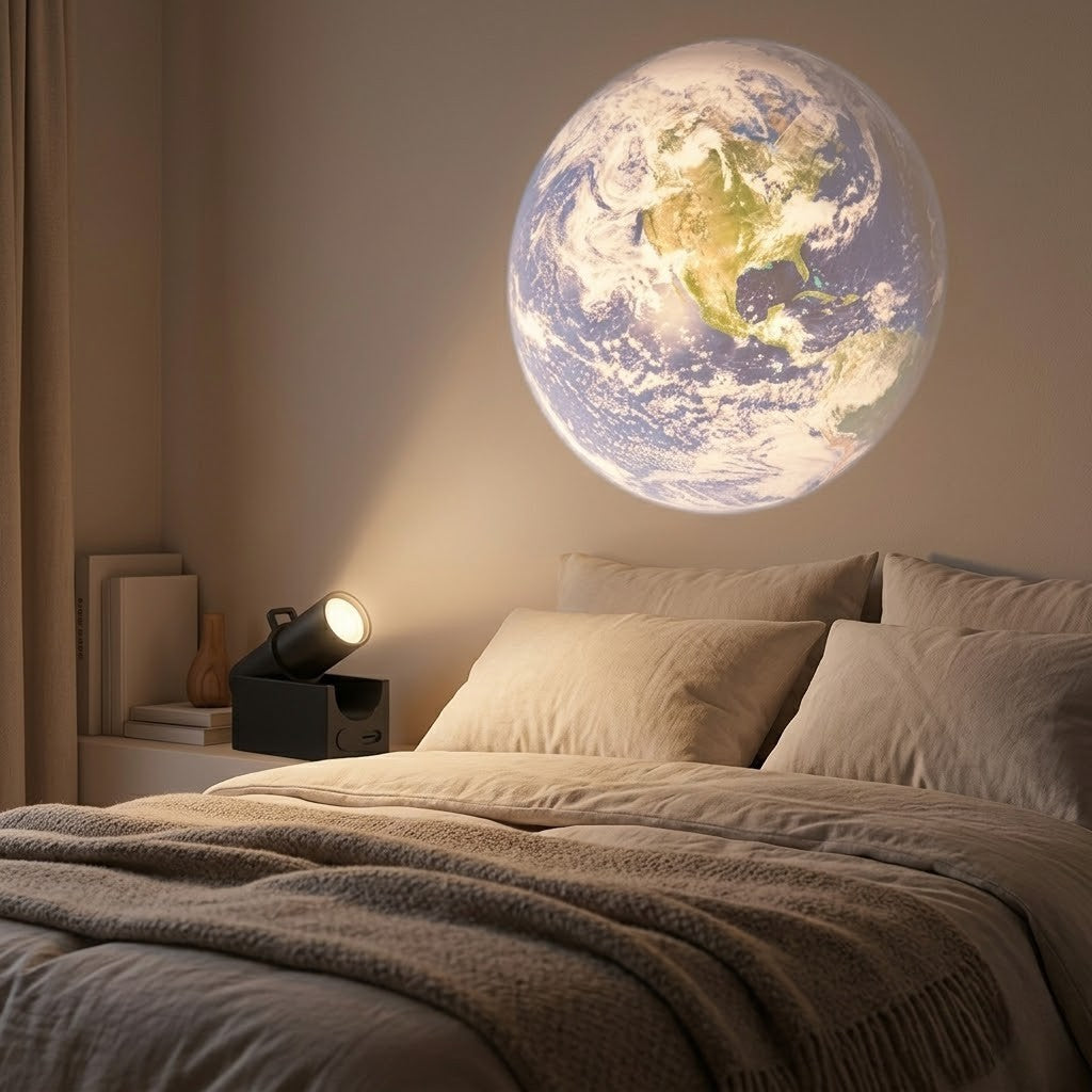 Veilleuse astronaute planète terre