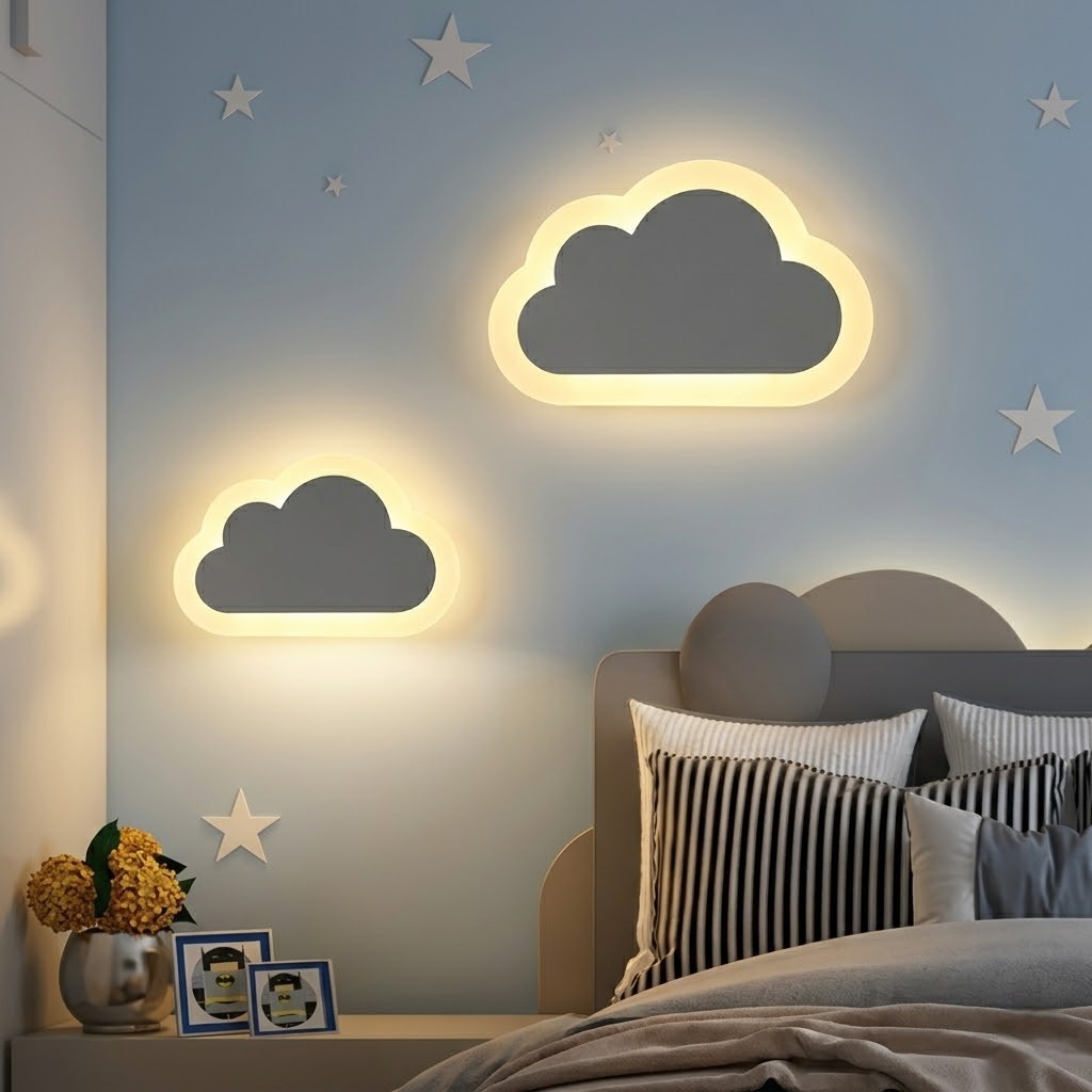 Veilleuse nuage murale douce