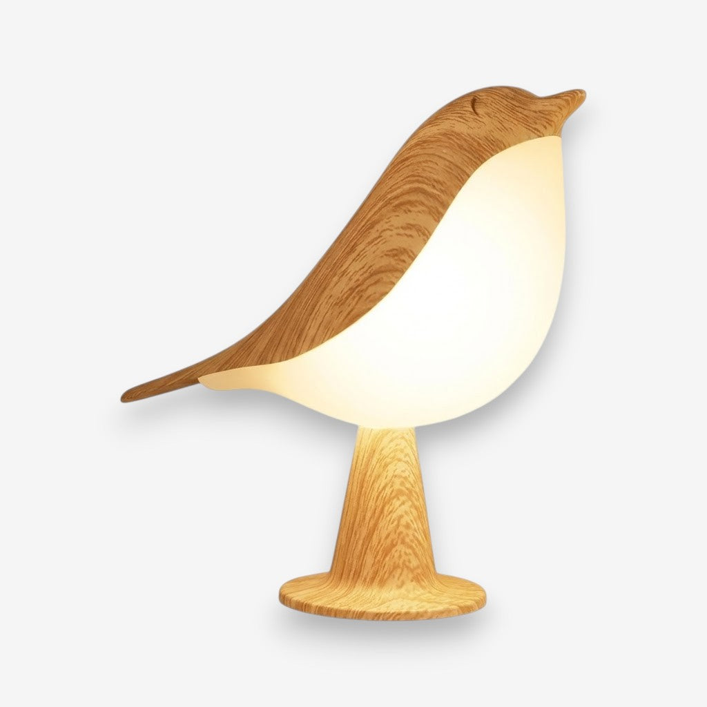 Veilleuse oiseau en bois