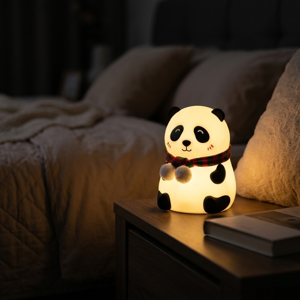 Veilleuse panda noël