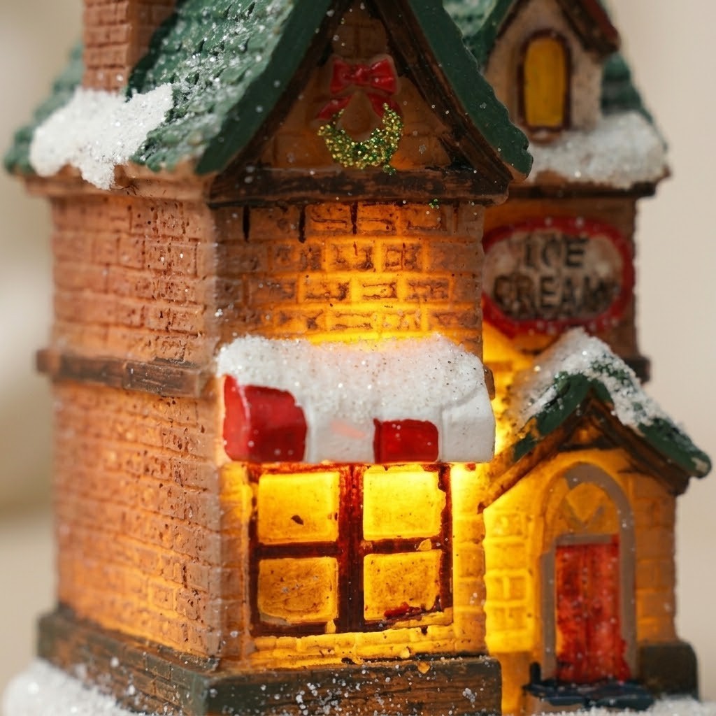 Veilleuse noël maisonnette LED