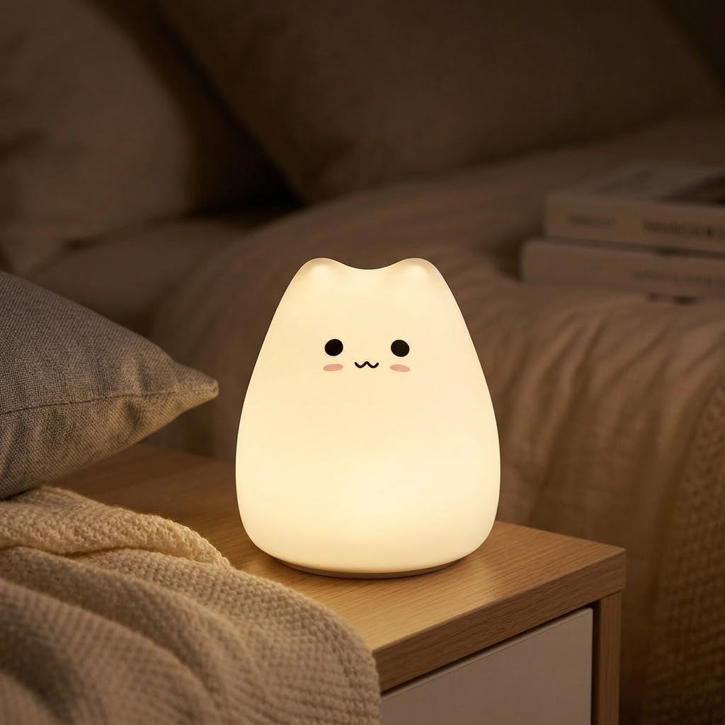 Veilleuse bébé chat