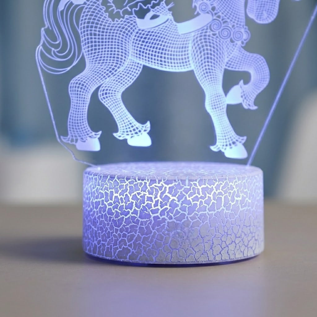 Veilleuse licorne 3D design