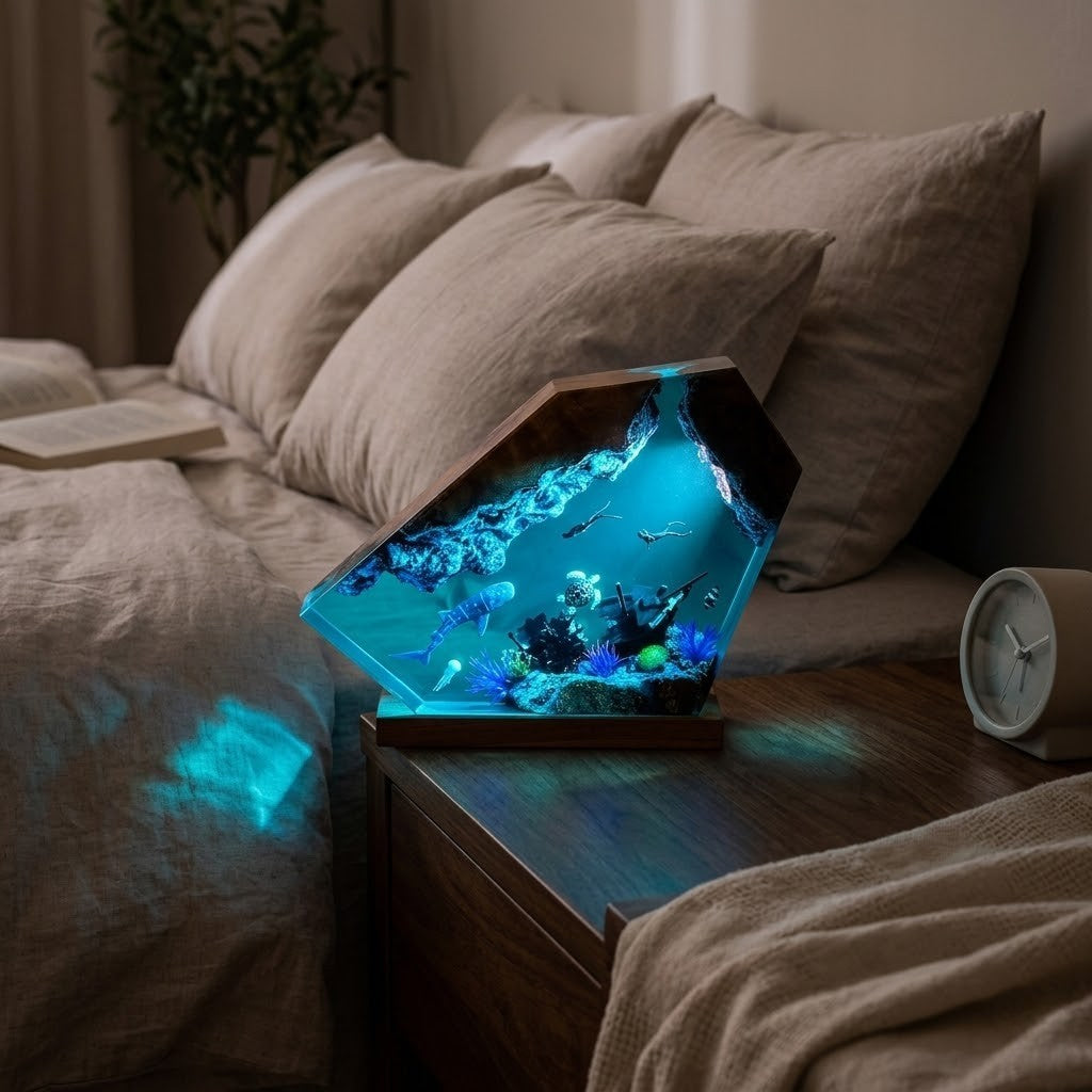 Veilleuse baleine rêve aquatique