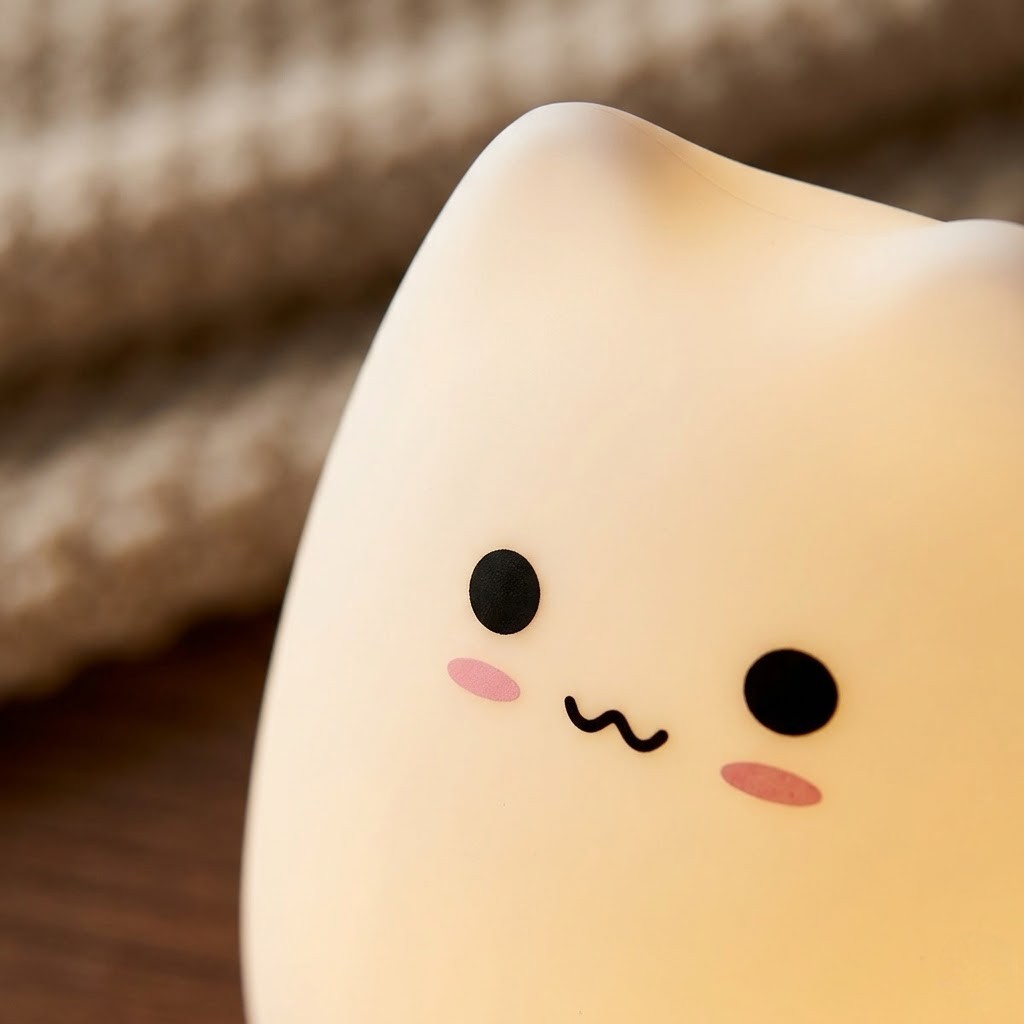 Veilleuse chat assis douceur