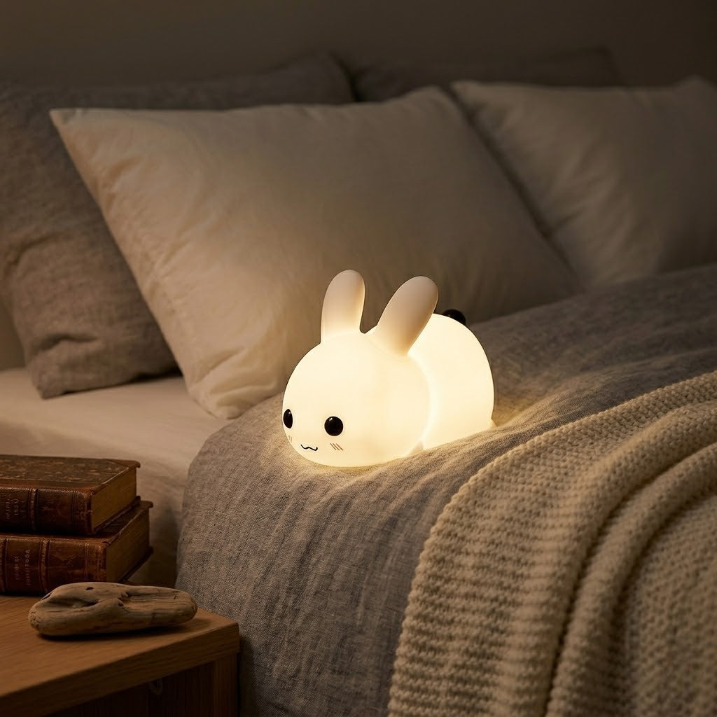 Veilleuse lapin nuit enchantée