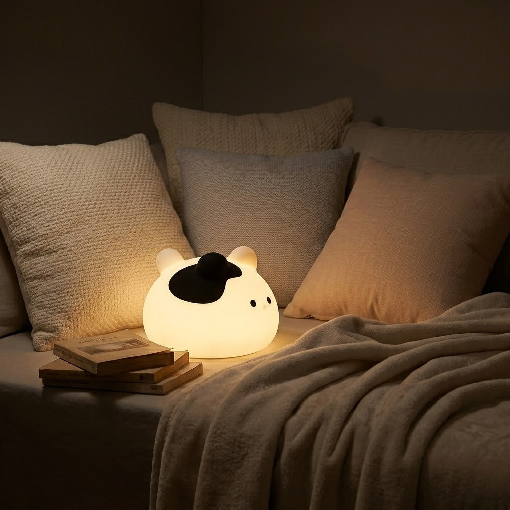 Veilleuse chat rond apaisant