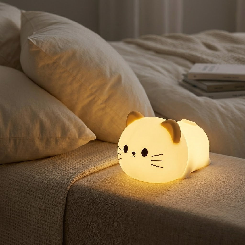 Veilleuse chat petit câlin