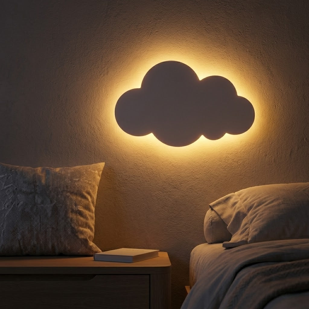 Veilleuse murale nuage