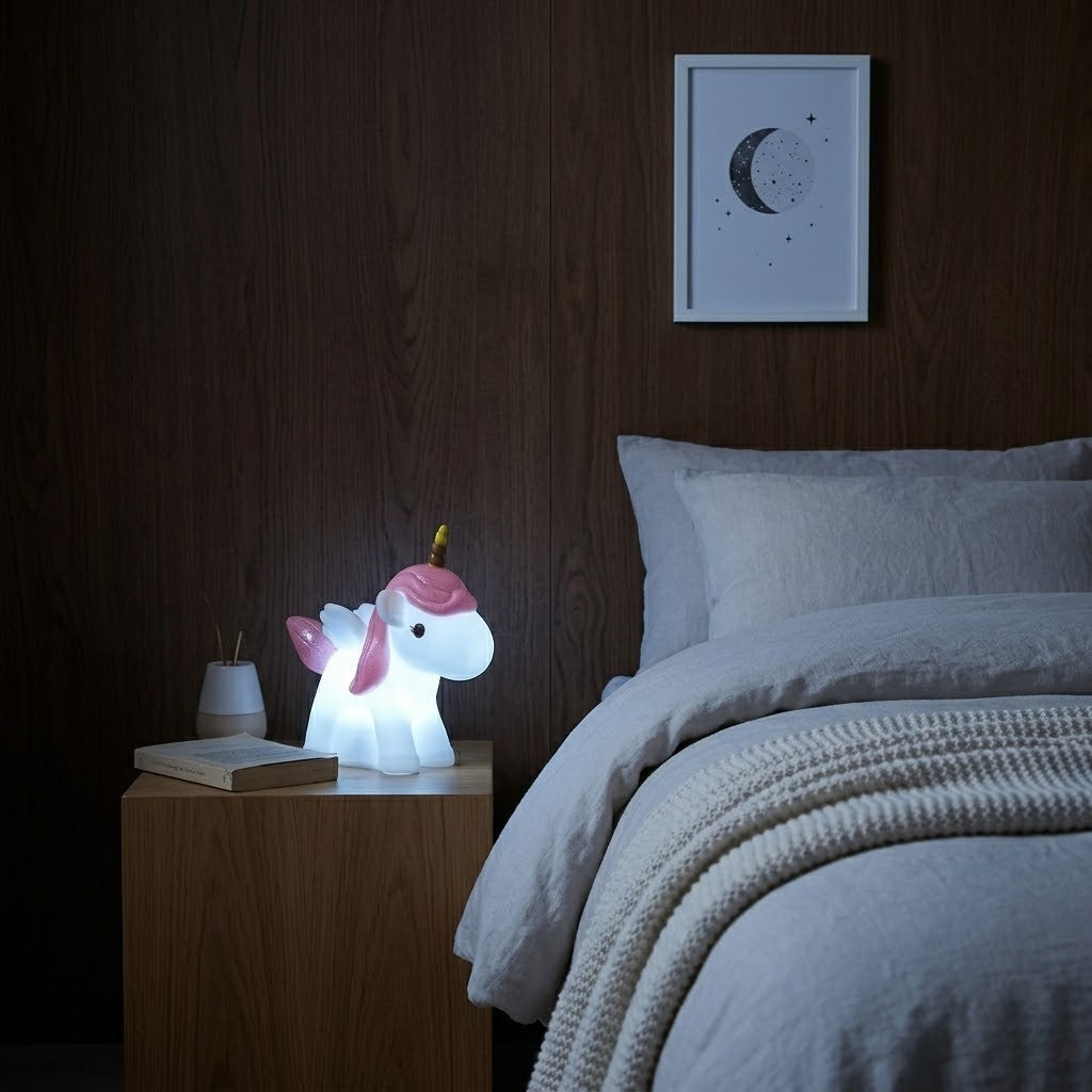 Veilleuse licorne rose