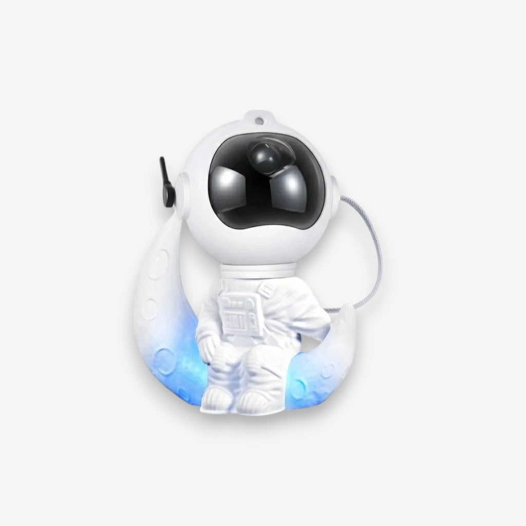 Veilleuse astronaute assis sur la lune