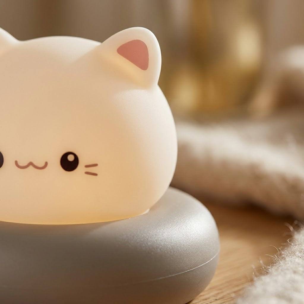 Veilleuse chat boule