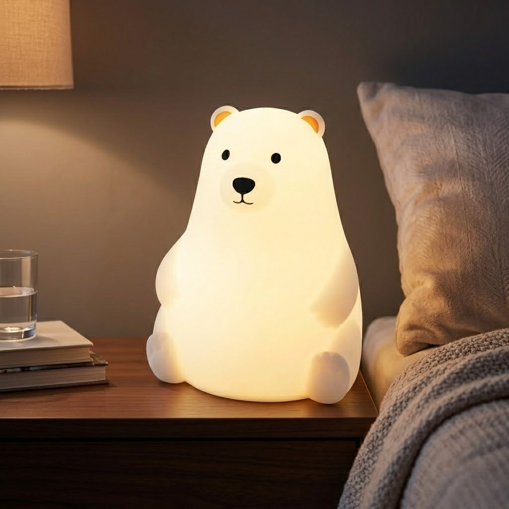 Veilleuse ours polaire assis