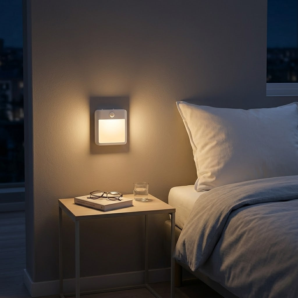 Veilleuse prise capteur mural