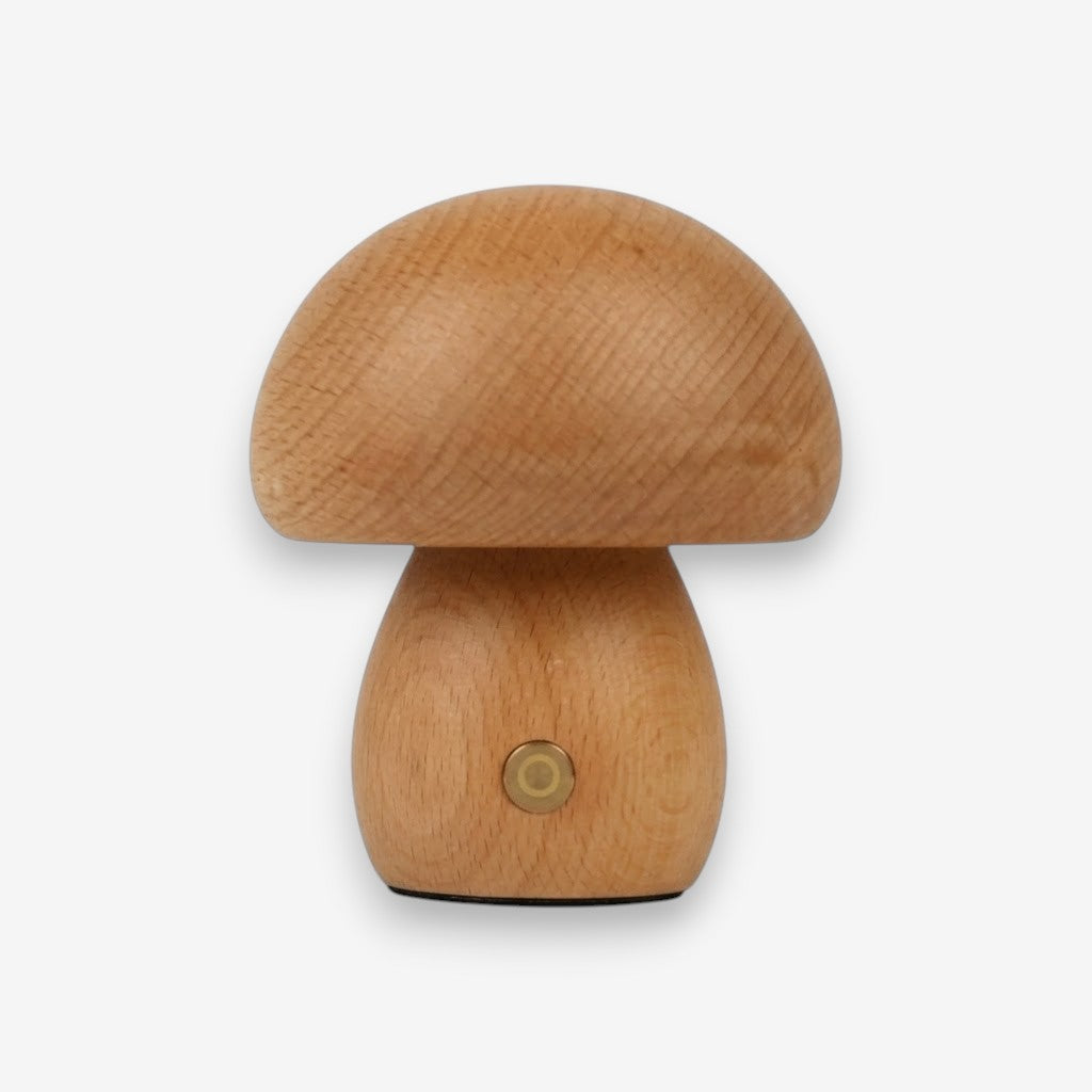 Veilleuse champignon en bois