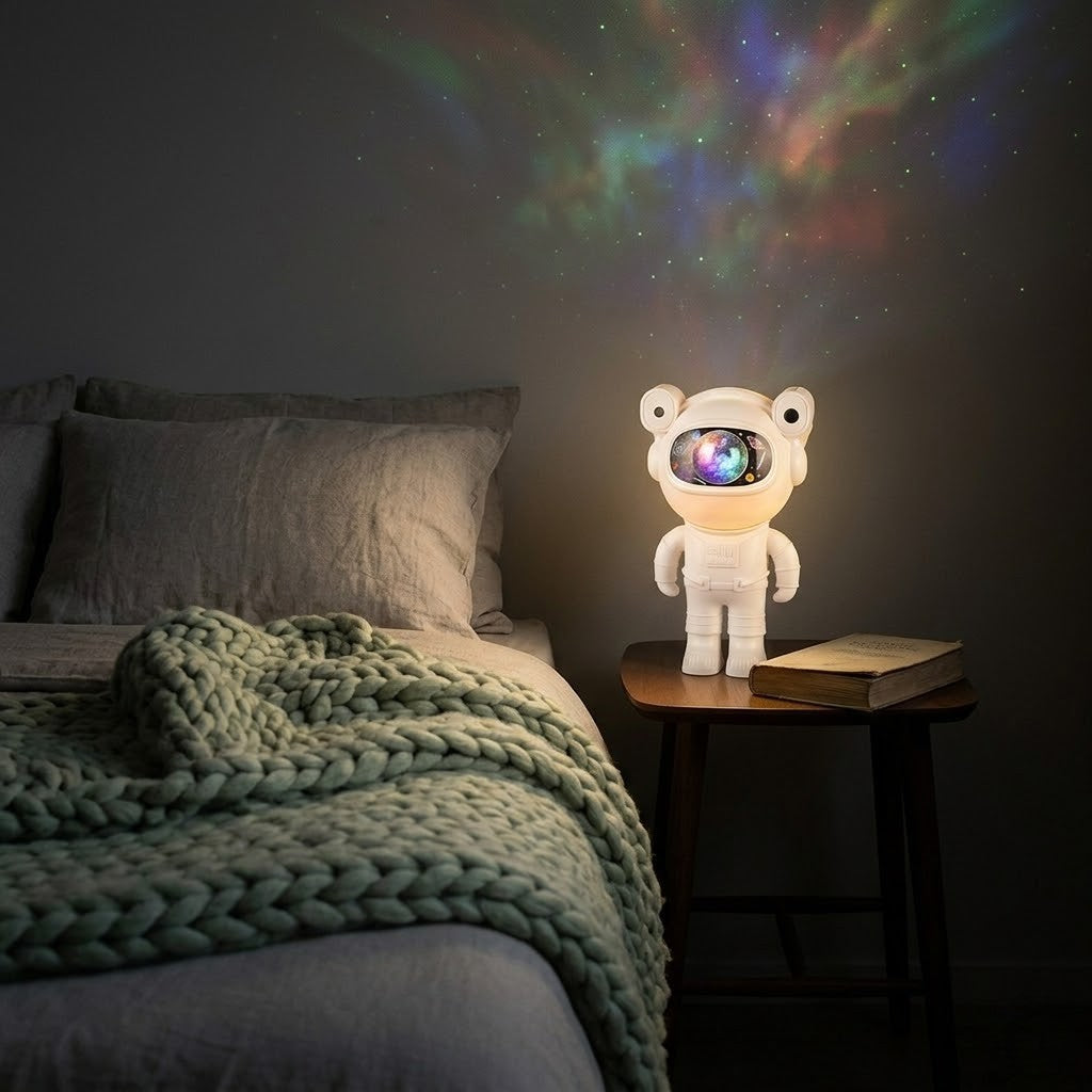 Veilleuse astronaute projecteur galaxie