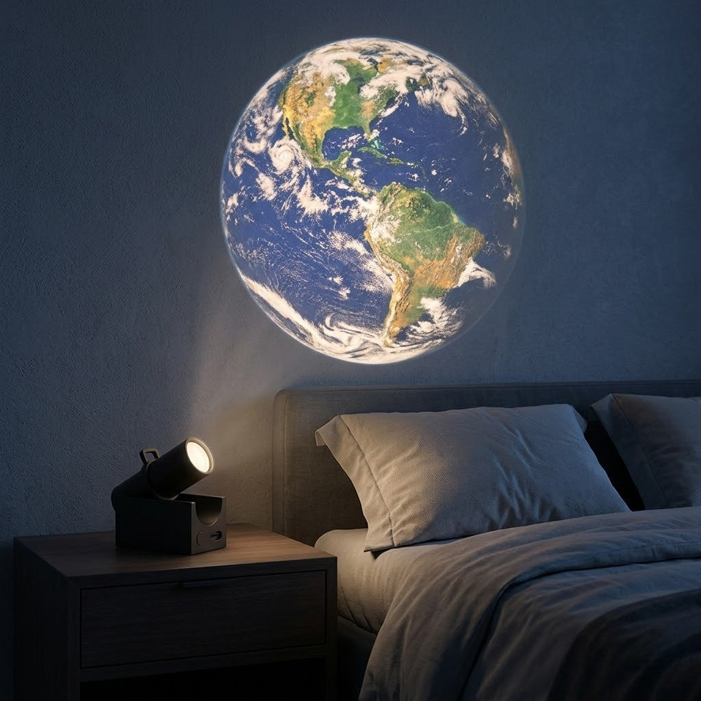 Veilleuse astronaute planète terre