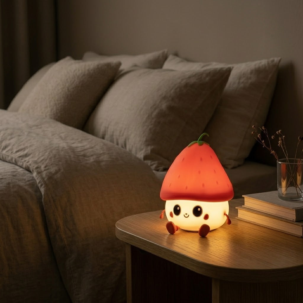 Veilleuse enfant fraise mignonne
